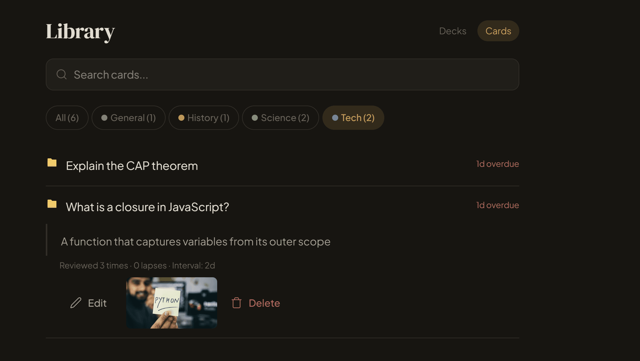 Forgetless - AI-Powered Spaced Repetition screenshot 2